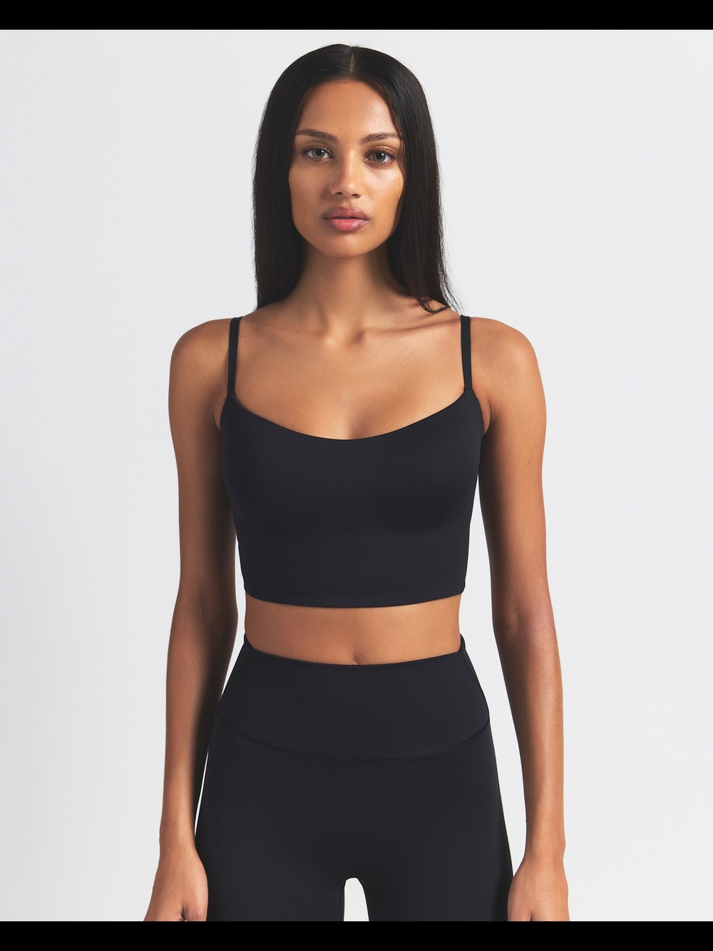 NikeSKIMS Black Seamless Longline Camisole Tank